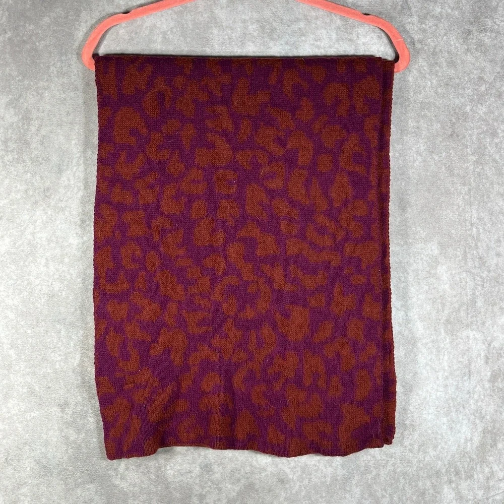 Athleta Morro Cozy Leopard Scarf Womens One Size Dried Cinnamon‎ Multifunctional